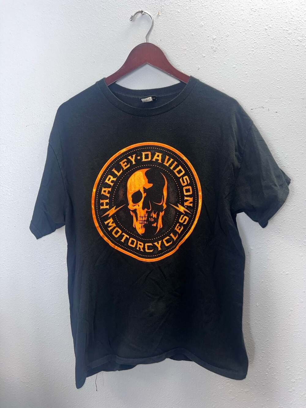 Harley Davidson T Shirt Mens Large L Black Skull Graphic Corpus Christi TX 0724